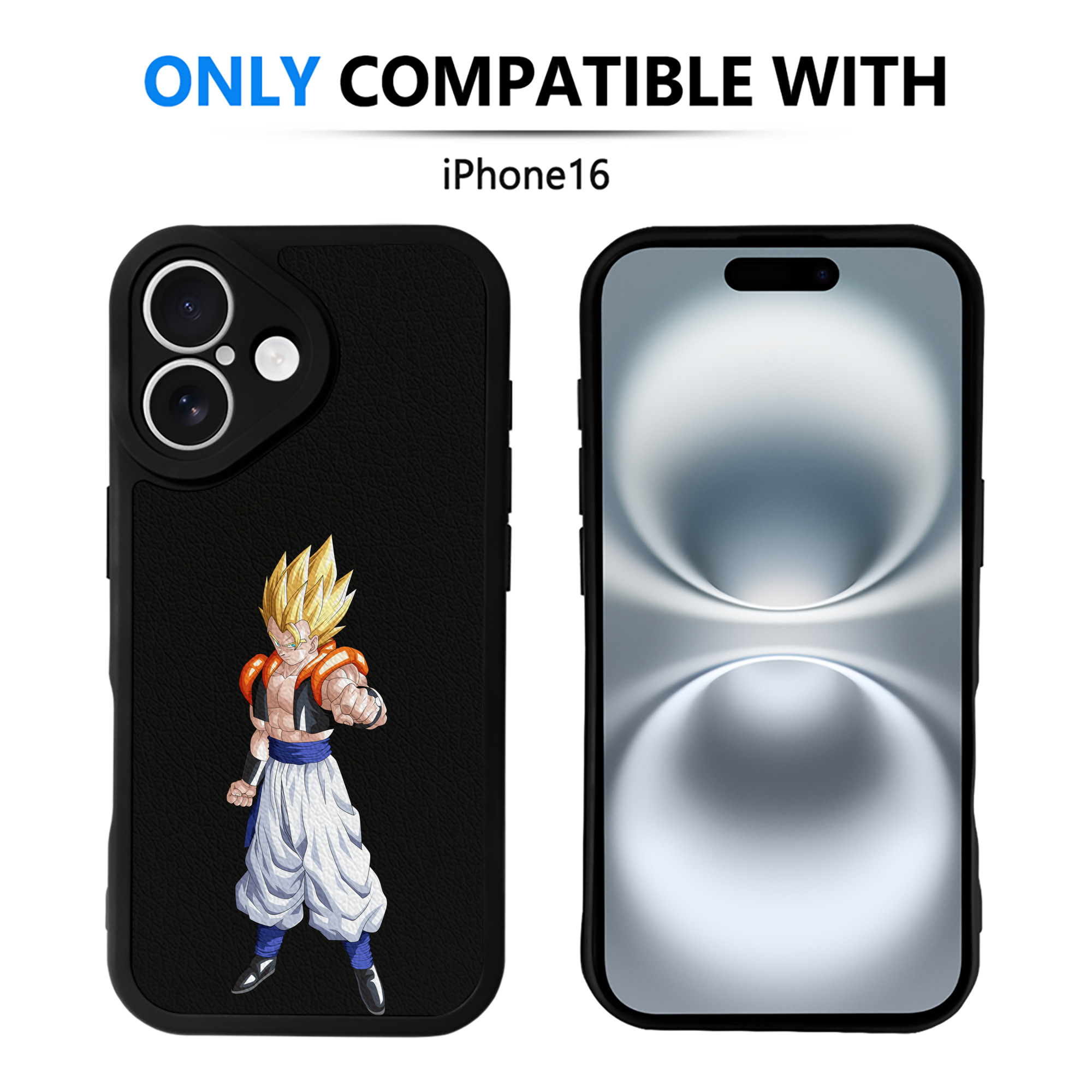 （画像用） ドラゴンボール ベジータ四世（Bejīta Yonsei）DRAGON BALL Vegeta IV 【iPhone 16シリーズ対応】シリコンスマホケース（レザー調） 材質：シリコン